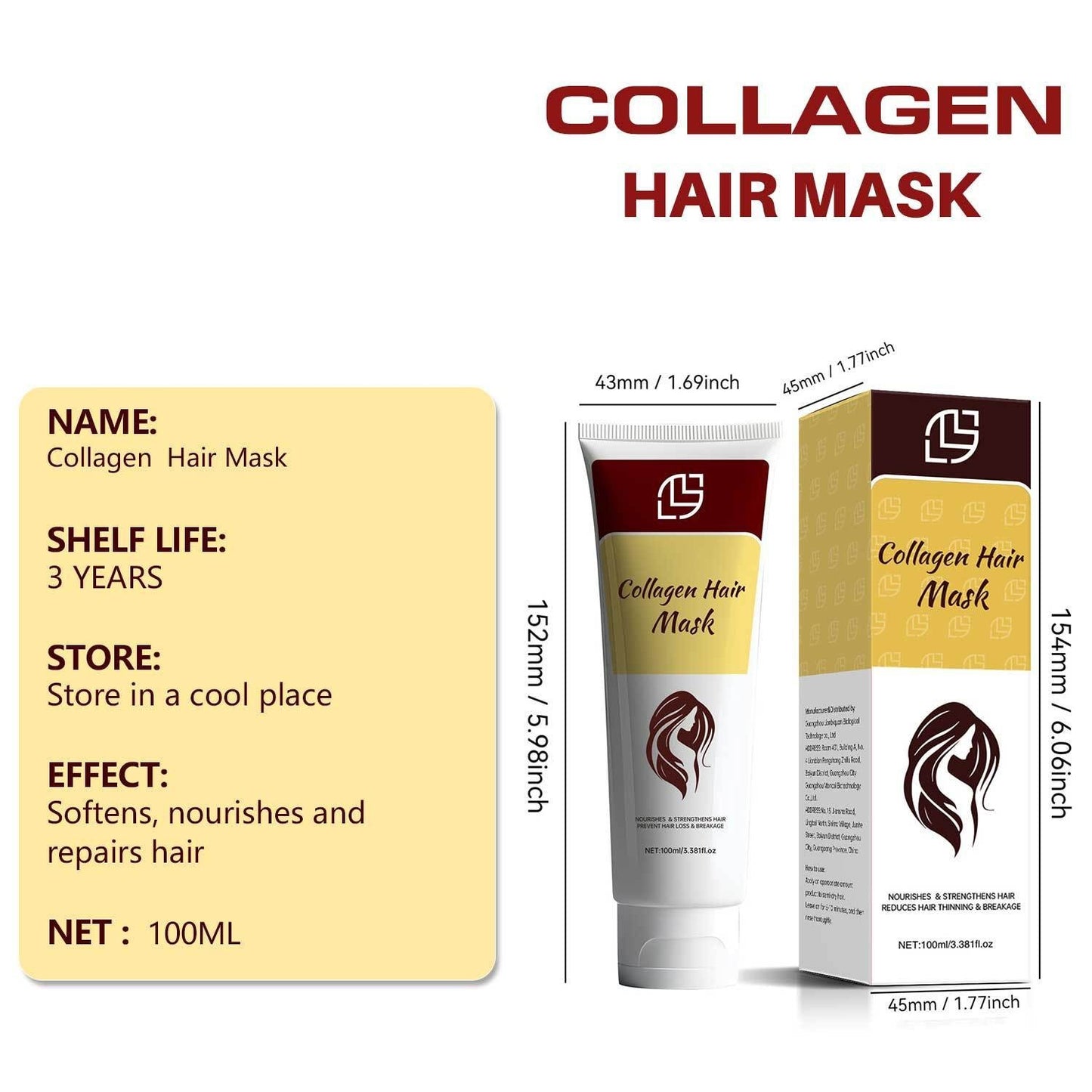 Collagen Conditioner Moisturizing, Hair Mask