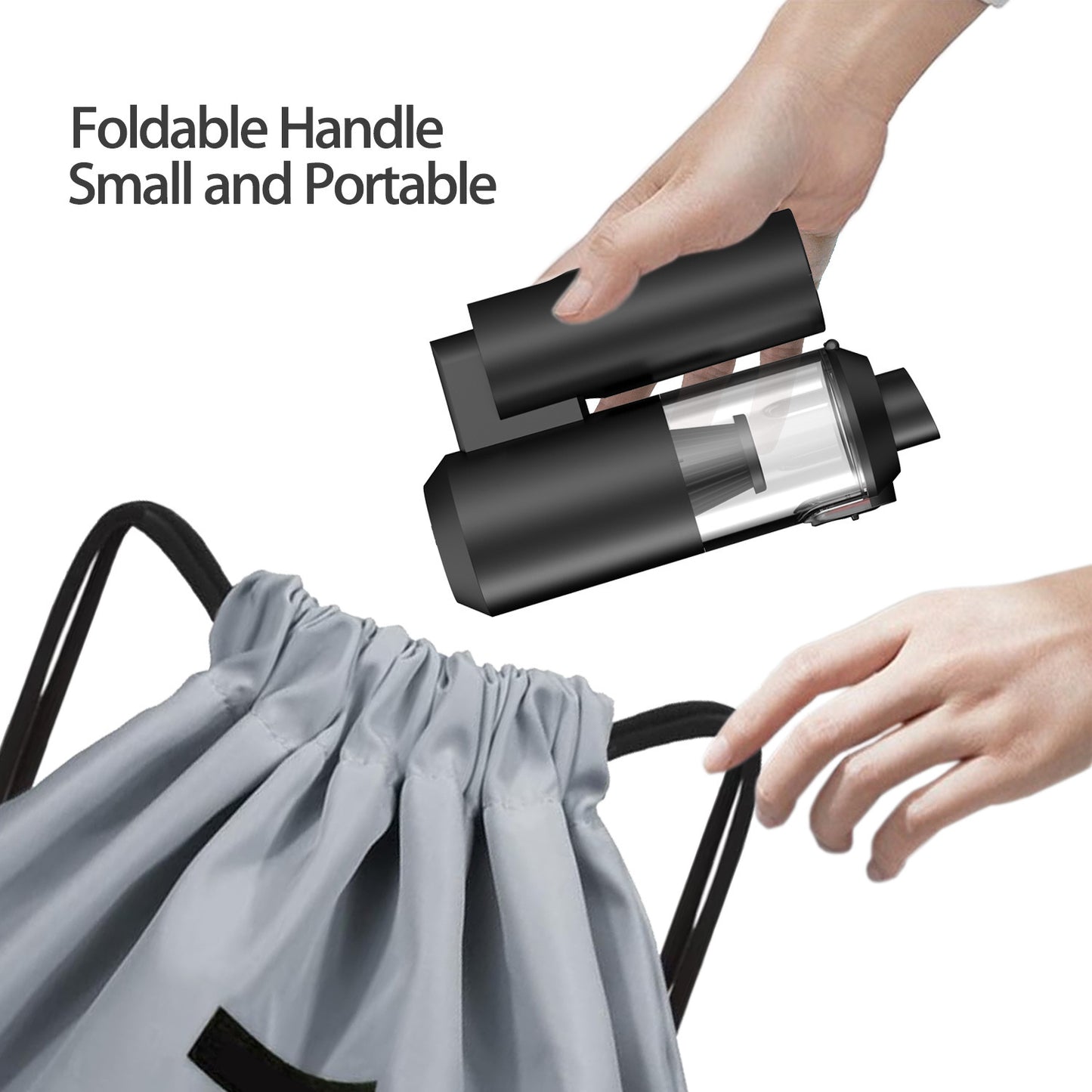 Folding Large Suction Two-in-one Handheld Vacuum Cleaner