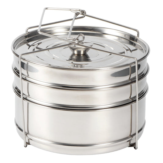 Stackable 3 Tier Stainless Steel Steamer Cooker Pot Set Cook Food Pressure Pot Accessories