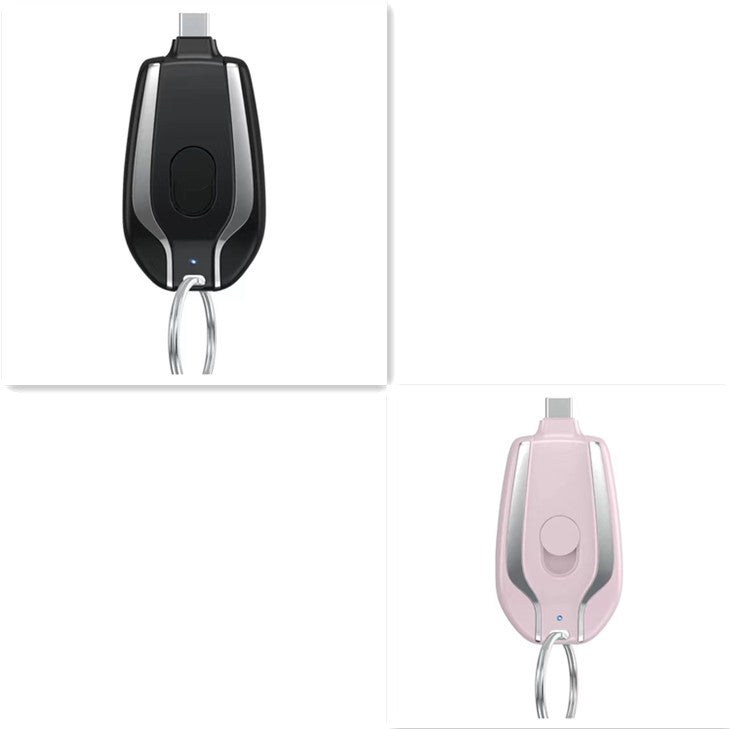 Keyring Charging Bank Wireless Portable 1500 Mah Emergency Power Supply Telescopic Small Mobile Power Supply