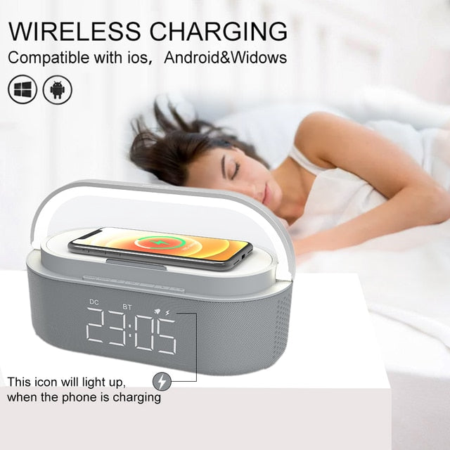 Wireless Charging Pad with Alarm Clock