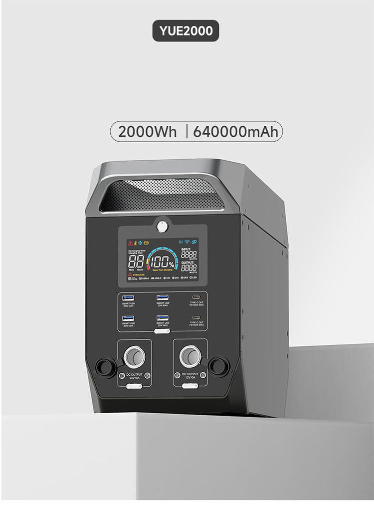 200v 2000W 60Hz Aluminum Alloy Outdoor Mobile Power Supply