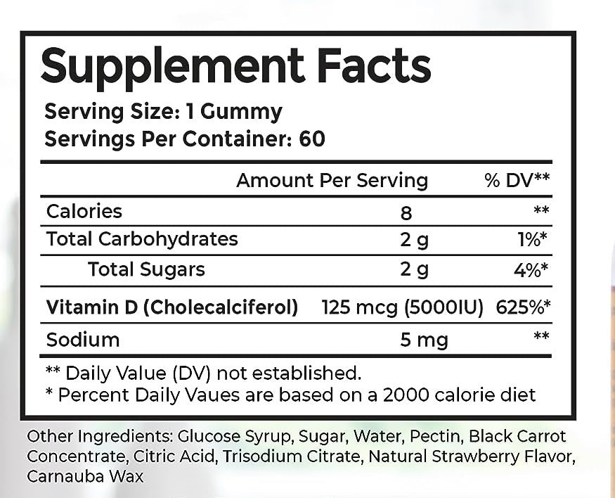 Vitamin D3-Fruchtgummis