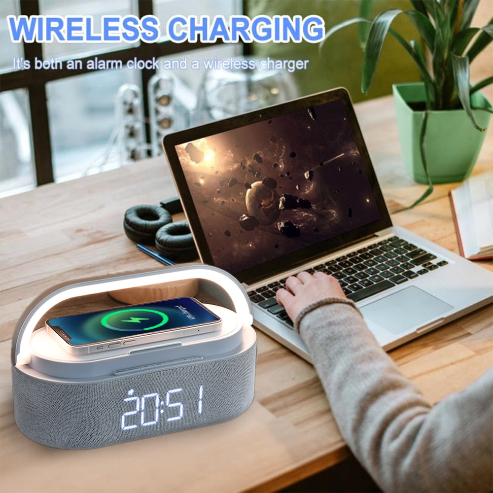 Wireless Charging Pad with Alarm Clock