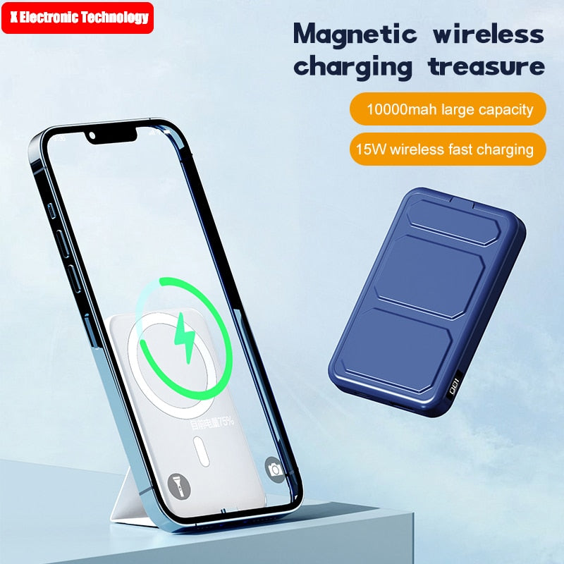 Wireless Magnetic Power Bank With Stand