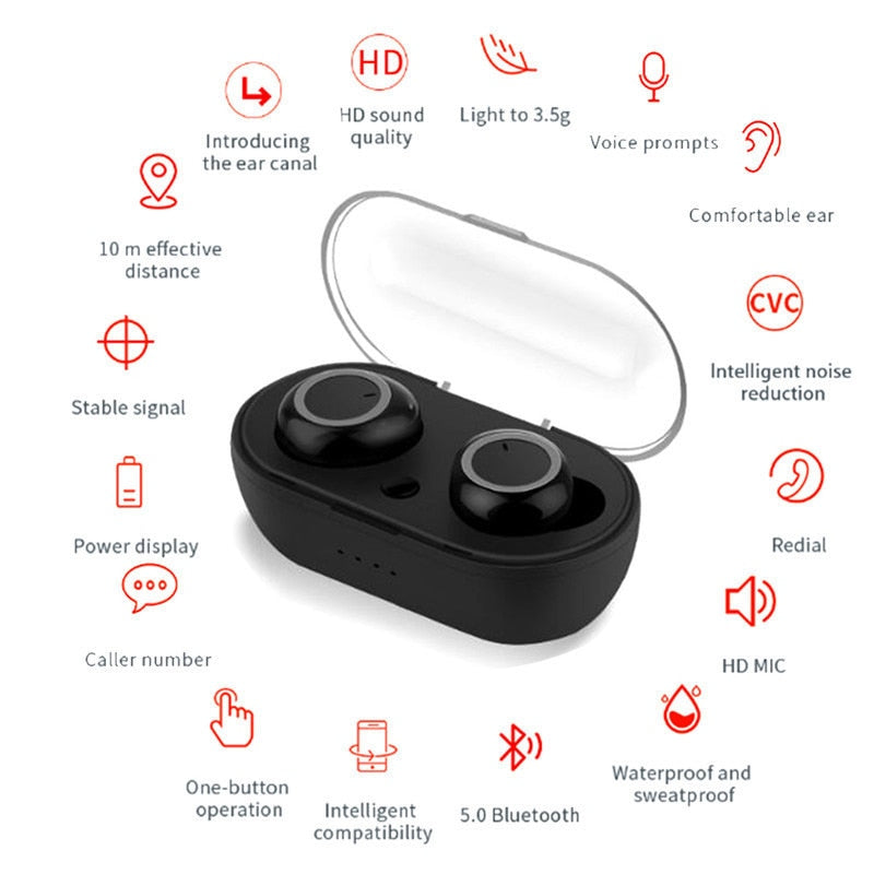 Y50 Bluetooth Earbuds 5.0