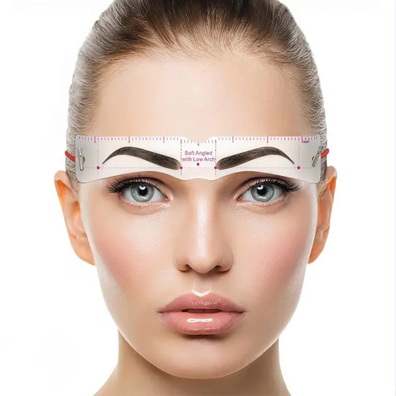 12 Styles Reusable DIY Eyebrow Stencil Set