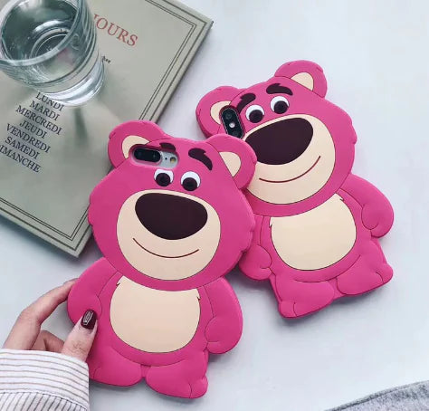 Strawberry Bear Soft Silicone Case