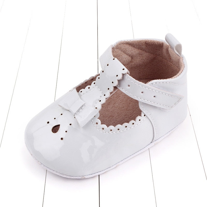 Nouveau-né bébé filles chaussures boucle en cuir premiers marcheurs grand arc été princesse chaussures fête mariage bébé fille chaussures