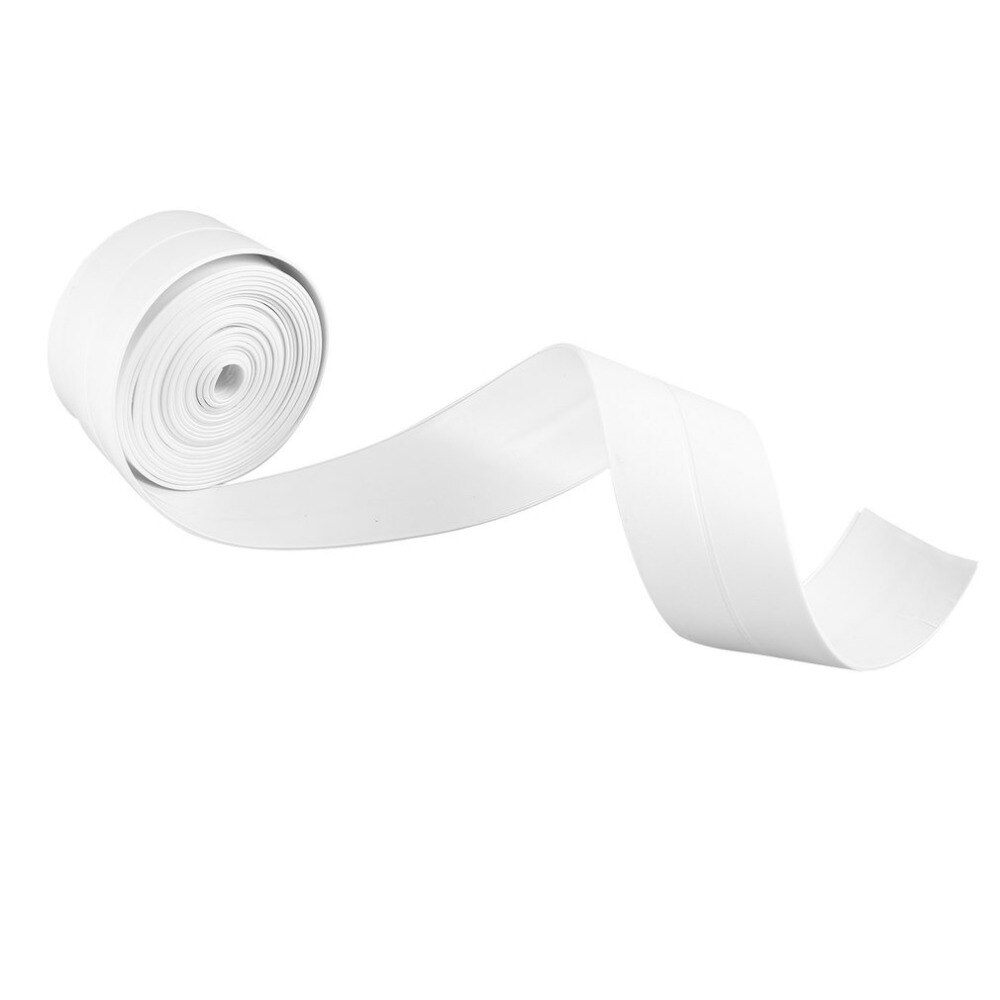 Bathroom Shower Sink Bath Sealing Strip Tape White PVC Self adhesive Waterproof Wall Sticker for Bathroom Kitchen