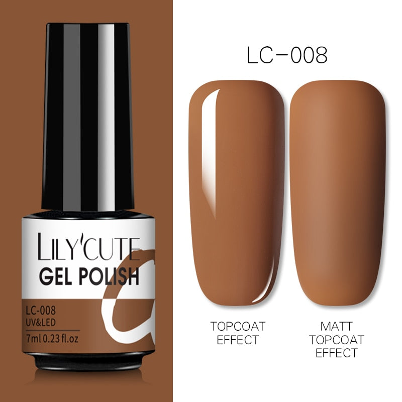 7 ml Gel-Nagellack Nude Vernis Semi-permanenter Nagellack für Nägel Tränken Sie UV-LED-UV-Gel-DIY-Nagelkunst-Gel-Lacke