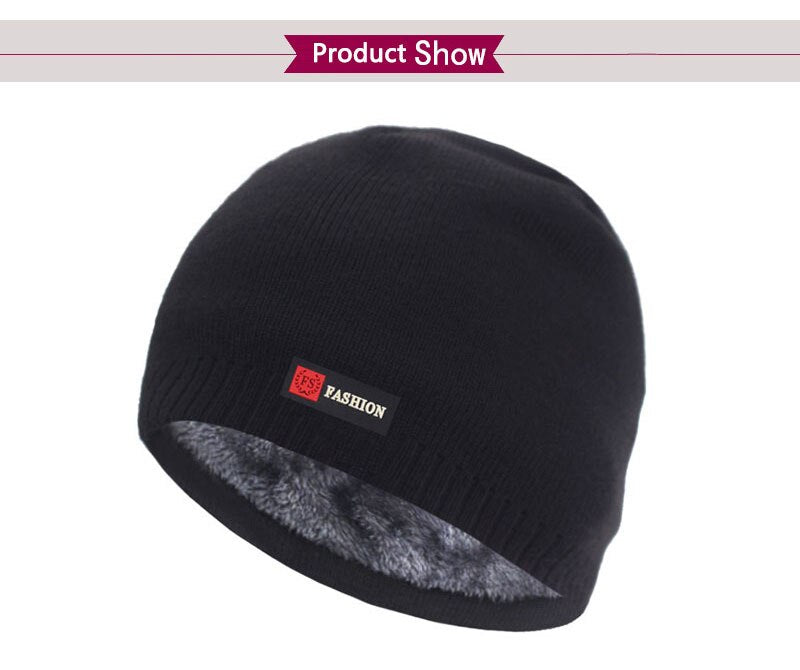 Skullies bonnets hommes hiver chapeau femmes tricoté chapeaux pour hommes casquette hiver Beanie chapeau Gorro épais chaud sans bord fourrure Bonnet