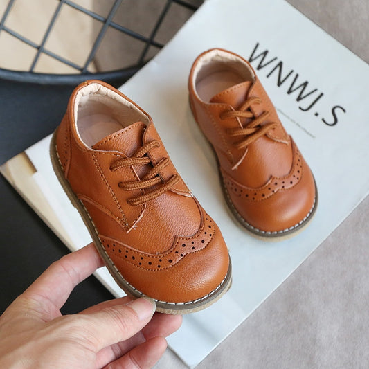 Spring Autumn Children Leather Shoes for Boys Girls Casual Shoes Kids Soft Bottom Casual Outdoor Shoes Baby Sneakers