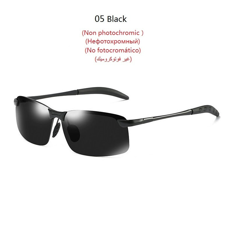 Photochromic Sunglasses Men Polarized Driving Chameleon Glasses Male Change Color Sun Glasses Day Night Vision Driver Eyewear