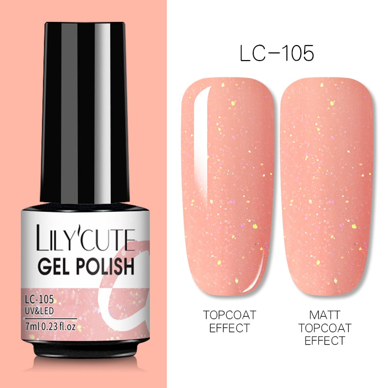 7 ml Gel-Nagellack Nude Vernis Semi-permanenter Nagellack für Nägel Tränken Sie UV-LED-UV-Gel-DIY-Nagelkunst-Gel-Lacke