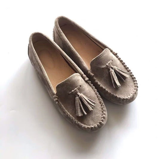 Hochwertige Damenschuhe, klassische Damen-Loafer aus 100 % echtem Leder, flache Damenschuhe, Sommerschuhe