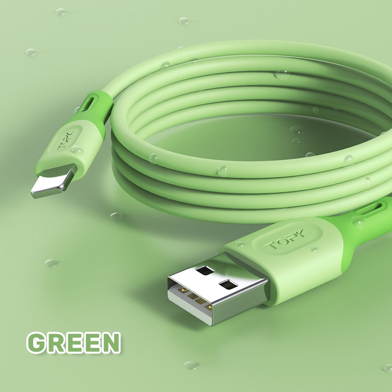 Micro USB Type C Cable, Fast Charging Liquid Silicone Mobile Phone Data Cable