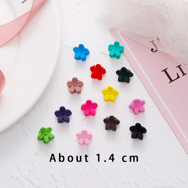 30/50PCS/Set Girls Cute Colorful Flower Star Mickey Small Hair Claws Kids Sweet Hairpins Hair Clips Fashion Hair Accessories