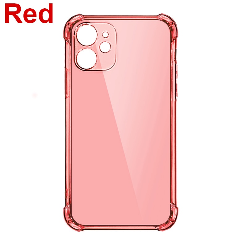 Épais Antichoc Silicone Téléphone étui pour iPhone 14 13 12 11 Pro Max Caméra Protection Cas iPhone X Xr Xs 7 8 14 Plus Couverture Arrière