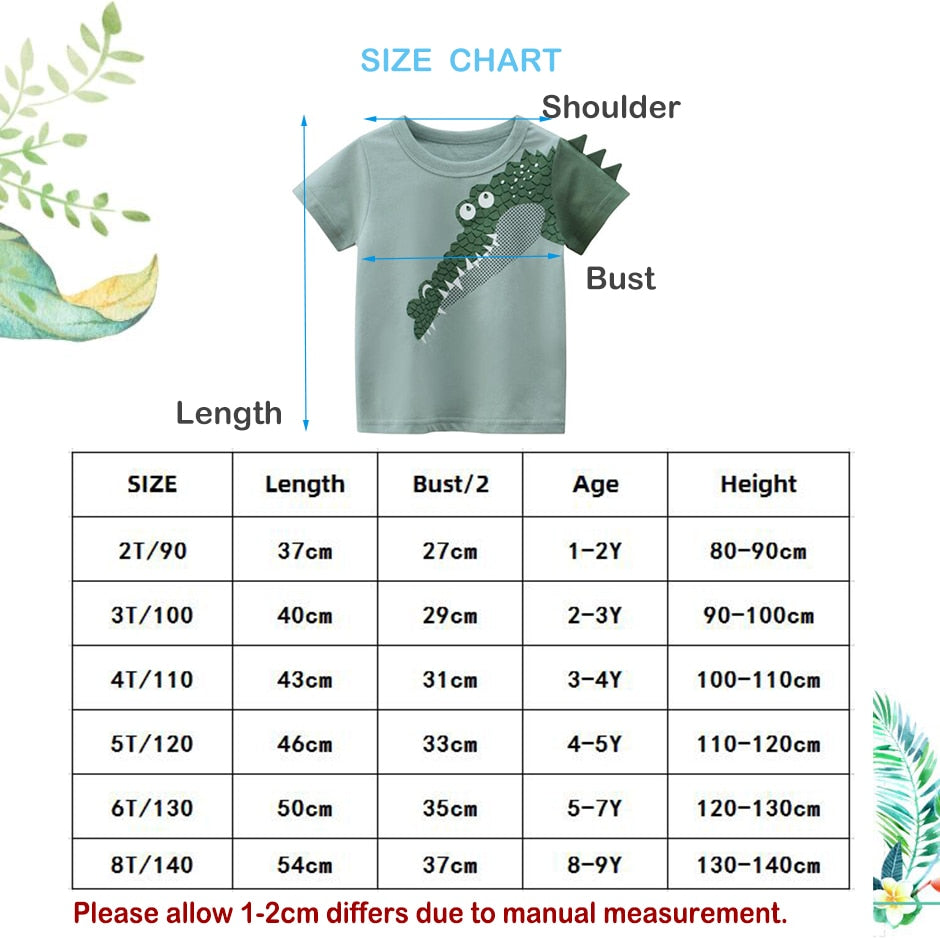 Cartoon Sommer Kinderkleidung Jungen Kurzarm T-Shirt Kinder Sweatshirt Kind Baumwolle Kleidung Jungen T-Shirts