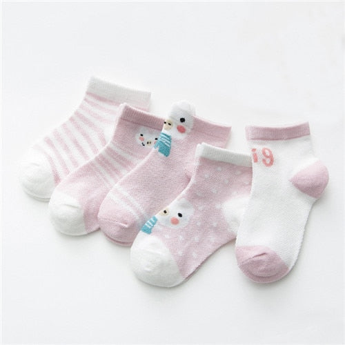 5 paires/lot enfant en bas âge bébé garçon chaussettes été maille mince bébé chaussettes pour filles coton nouveau-né bébé fille chaussettes pas cher trucs