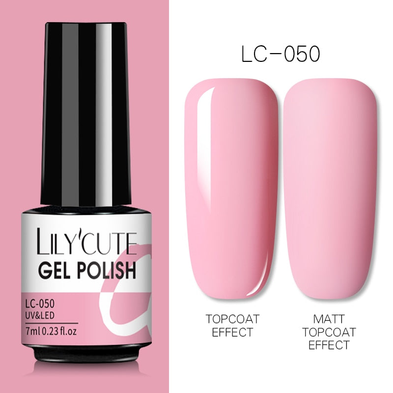 7 ml Gel-Nagellack Nude Vernis Semi-permanenter Nagellack für Nägel Tränken Sie UV-LED-UV-Gel-DIY-Nagelkunst-Gel-Lacke