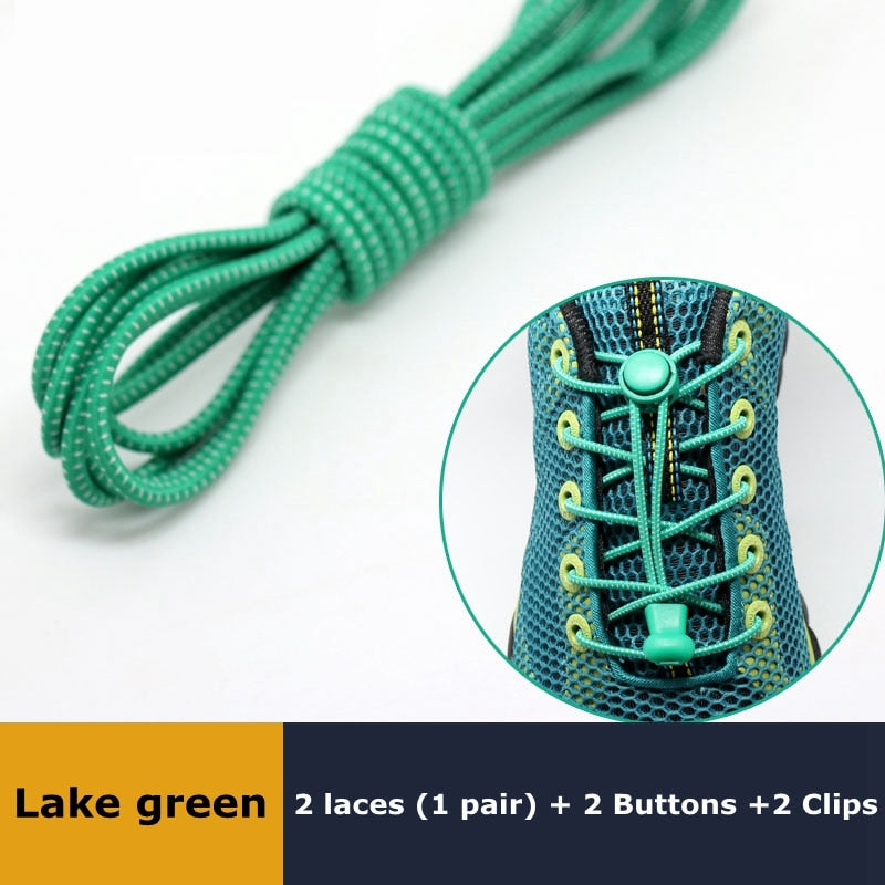 Sneaker ShoeLaces Elastic No Tie Shoe Laces Stretching Lock Lazy laces Quick Rubber Shoelace Shoestrings