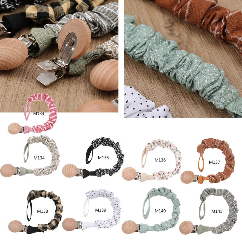 Baby Infant Cotton Pacifier Clips for Newborn Teething Soother Chew Dummy Chains Girl Boy Baby Accessories