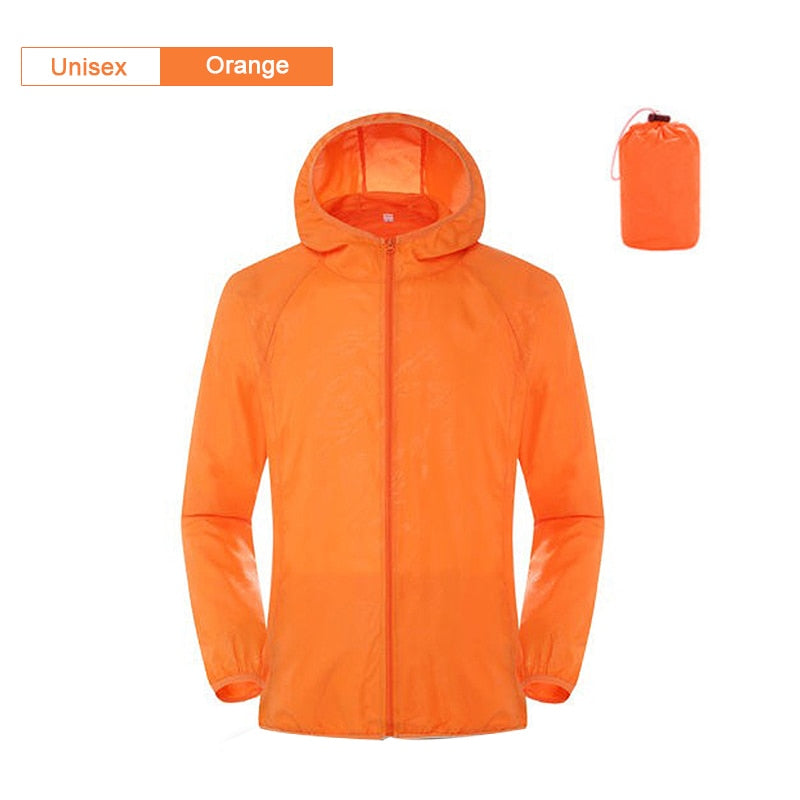 Camping pluie veste hommes femmes imperméable Protection solaire vêtements pêche chasse vêtements séchage rapide peau coupe-vent avec poche