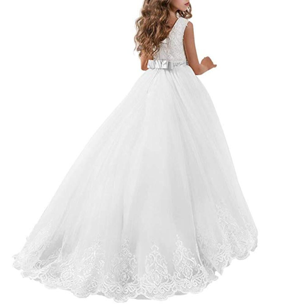 Teen Wedding Girl Dress First Comunion Dress for Girl Evening Princess Flower Dress Kids Clothes Costume Vestido 8 -14 Year