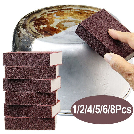 Magic Sponge Eraser Carborundum Removing Rust Cleaning Brush Descaling Clean Rub for Cooktop Pot Kitchen Sponge