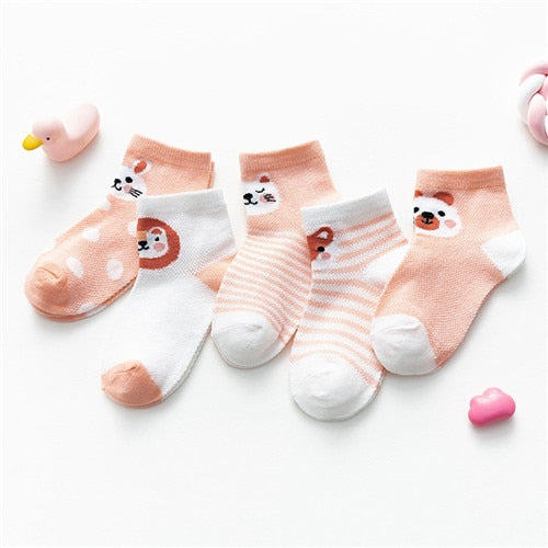 5Pairs/lot Toddler Baby Boy Socks Summer Mesh Thin Baby Socks for Girls Cotton Newborn Infant Baby Girl Socks Cheap Stuff