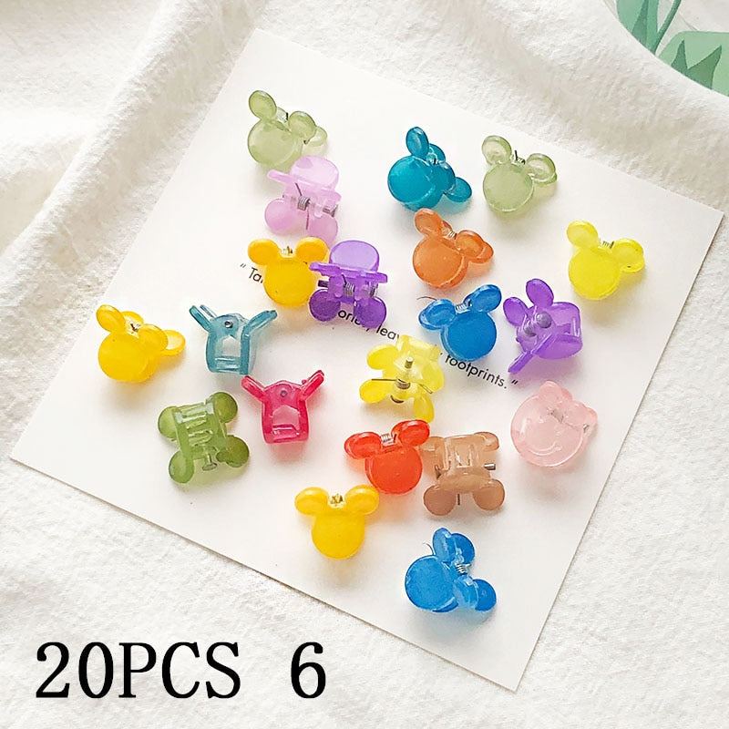 30/50 pièces/ensemble filles mignon coloré fleur étoile Mickey petites pinces à cheveux enfants doux épingles à cheveux pinces à cheveux mode accessoires de cheveux