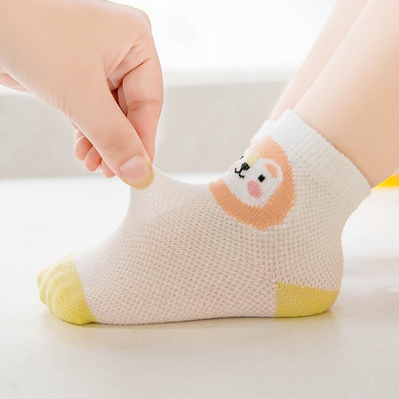 5 paires/lot enfant en bas âge bébé garçon chaussettes été maille mince bébé chaussettes pour filles coton nouveau-né bébé fille chaussettes pas cher trucs