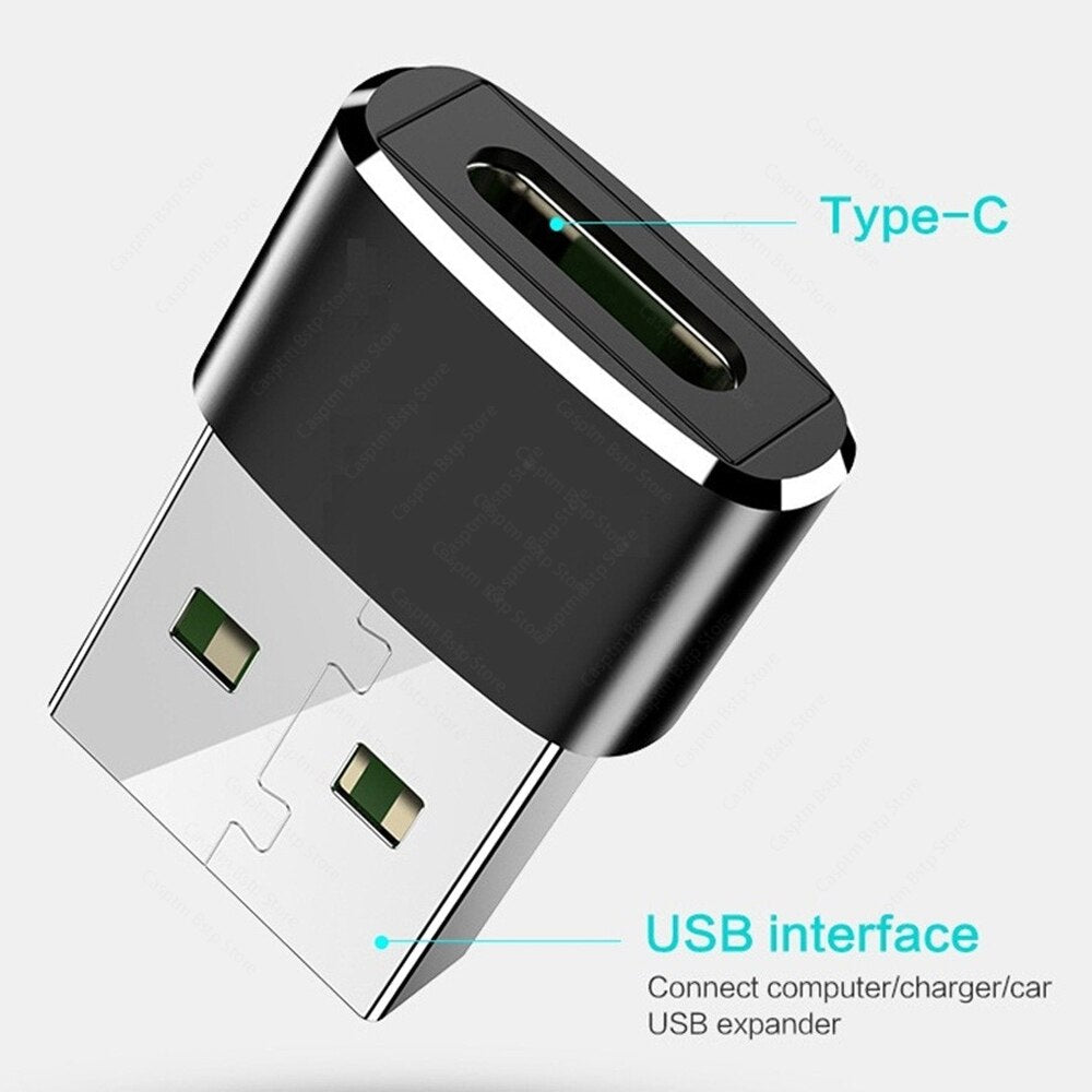 Adaptateur chargeur 2 pièces pour iPhone 14 13 12 11 Pro Max adaptateur USB type-c Type C convertisseur USB-C USB vers Type C câbles adaptateur OTG