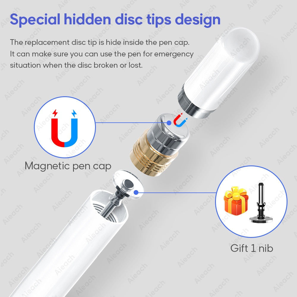 Universal Metal Smartphone Pen For Stylus Android IOS Lenovo Xiaomi Samsung Tablet Pen Drawing Touch Pen For iPad iPhone Stylus