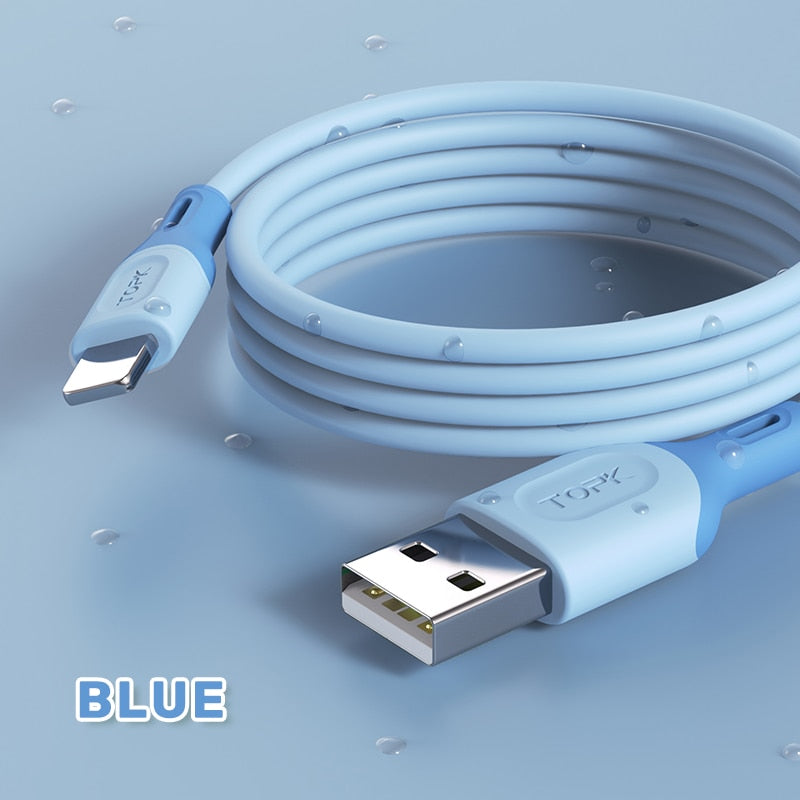 Micro USB Type C Cable, Fast Charging Liquid Silicone Mobile Phone Data Cable