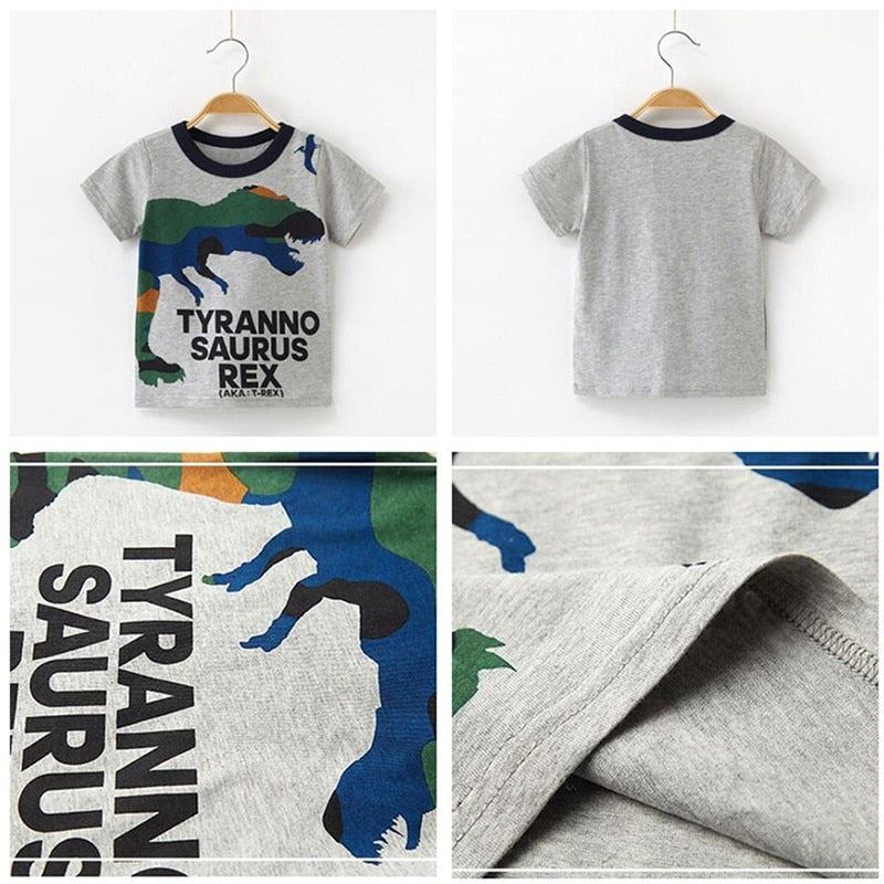 Cartoon Sommer Kinderkleidung Jungen Kurzarm T-Shirt Kinder Sweatshirt Kind Baumwolle Kleidung Jungen T-Shirts