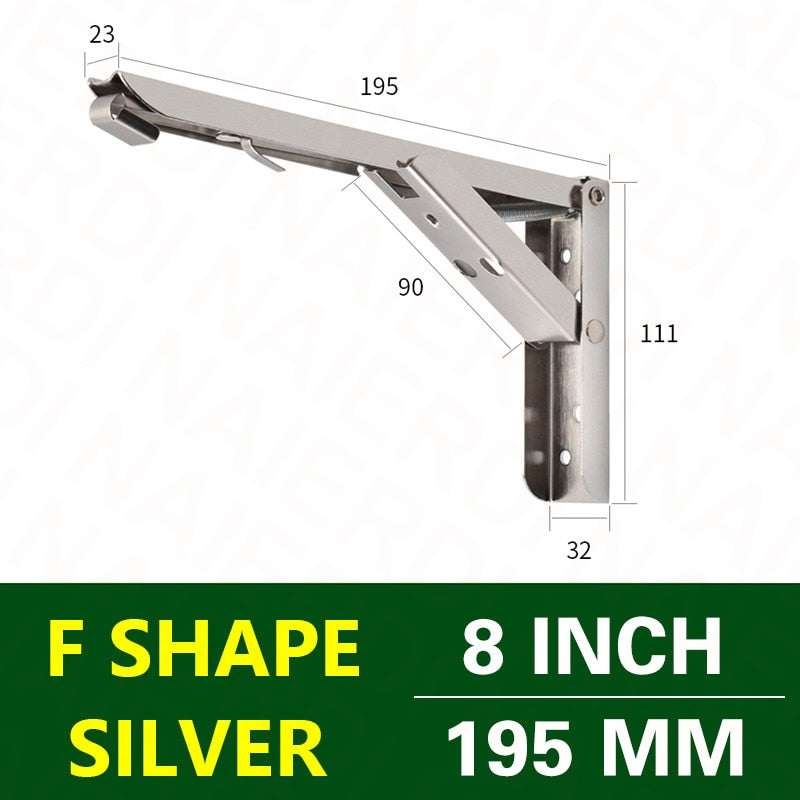 2 pièces Triangle Support d'angle pliant Support lourd réglable mural banc Table étagère Support matériel de meubles