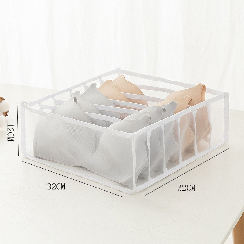 Sweater Clothes Storage Grid Boxes Student Dormitory Wardrobe Closet Drawer Organizer Pants Clothing Separation Box