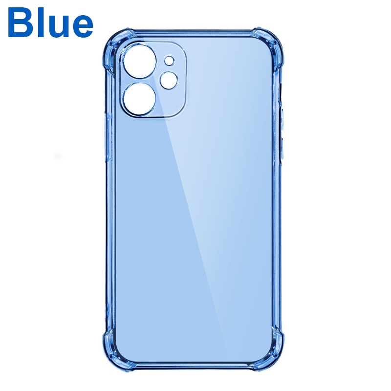 Épais Antichoc Silicone Téléphone étui pour iPhone 14 13 12 11 Pro Max Caméra Protection Cas iPhone X Xr Xs 7 8 14 Plus Couverture Arrière