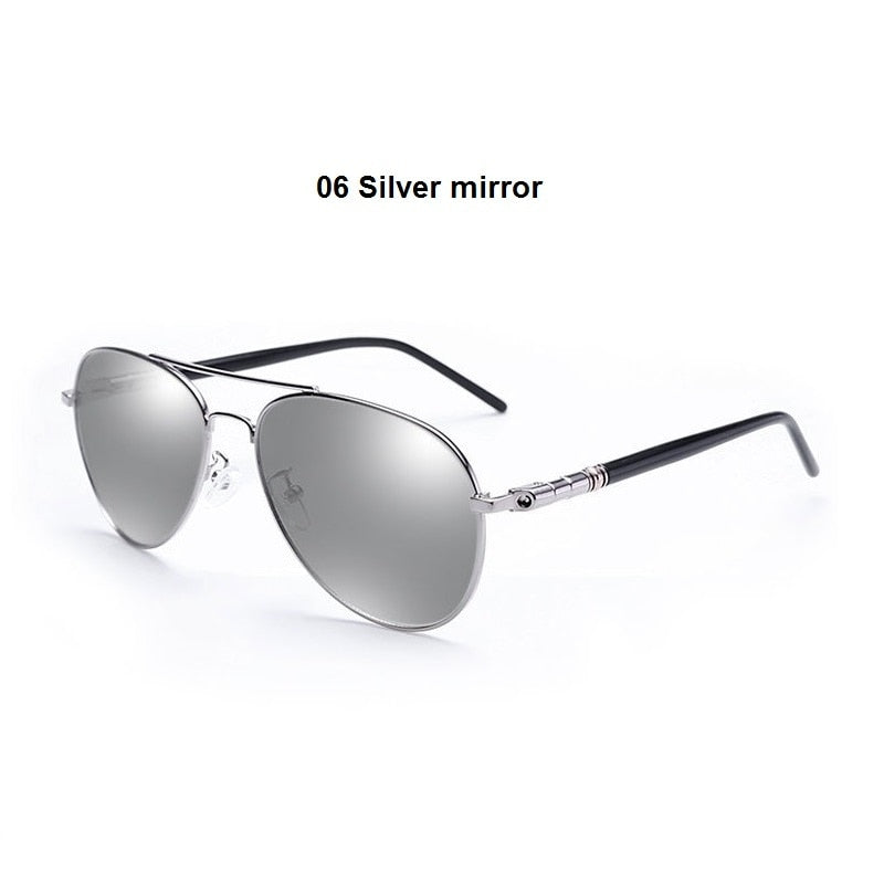 Luxury Men Polarized Sunglasses Driving Sun Glasses For Men Women Brand Designer Male Vintage Black Pilot Sunglasses UV400