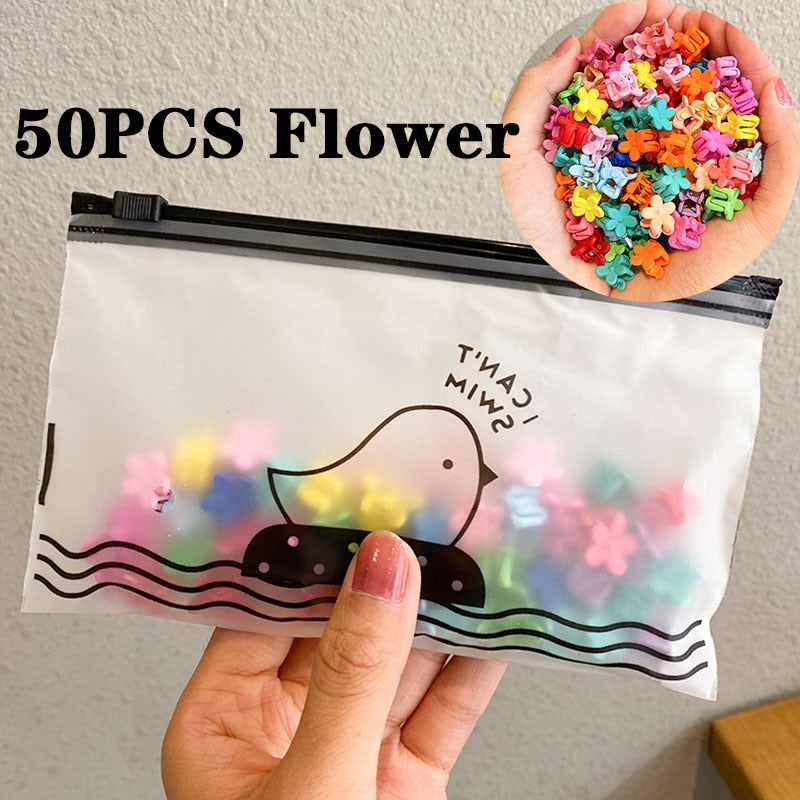 30/50 pièces/ensemble filles mignon coloré fleur étoile Mickey petites pinces à cheveux enfants doux épingles à cheveux pinces à cheveux mode accessoires de cheveux