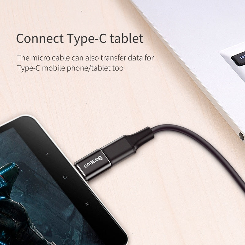 Baseus USB To Type C OTG Adapter USB USB-C Male To Micro USB Type-c Female Converter, OTG Connector