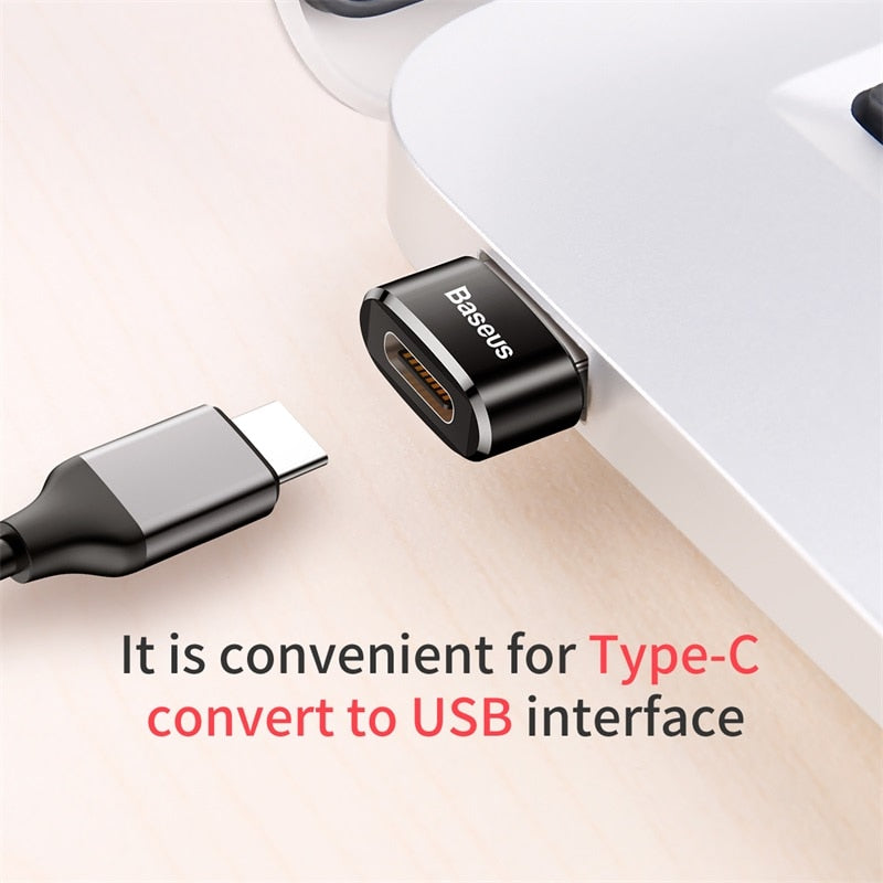 Baseus USB To Type C OTG Adapter USB USB-C Male To Micro USB Type-c Female Converter, OTG Connector