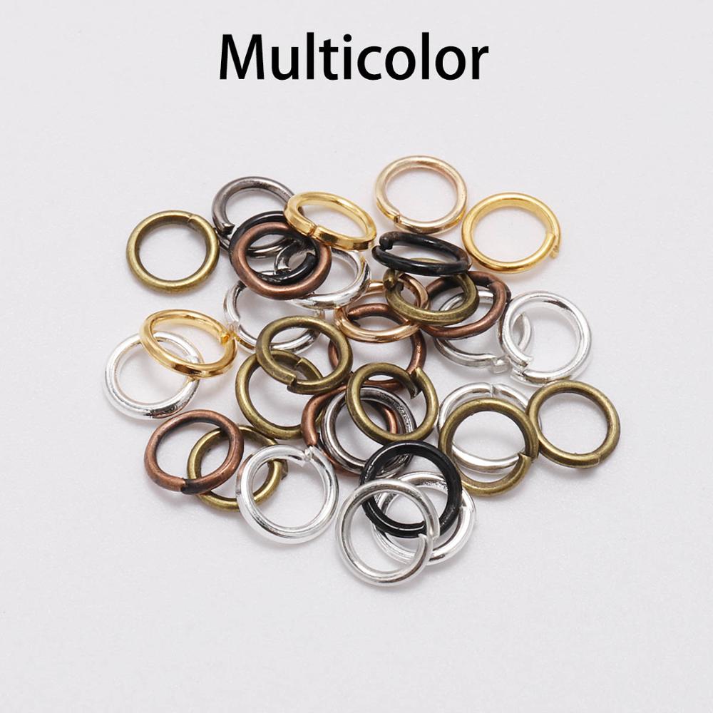 50-200 pcs/lot 4-20 mm anneaux de saut anneaux fendus connecteurs pour bijoux à bricoler soi-même trouver des accessoires de fabrication en gros fournitures