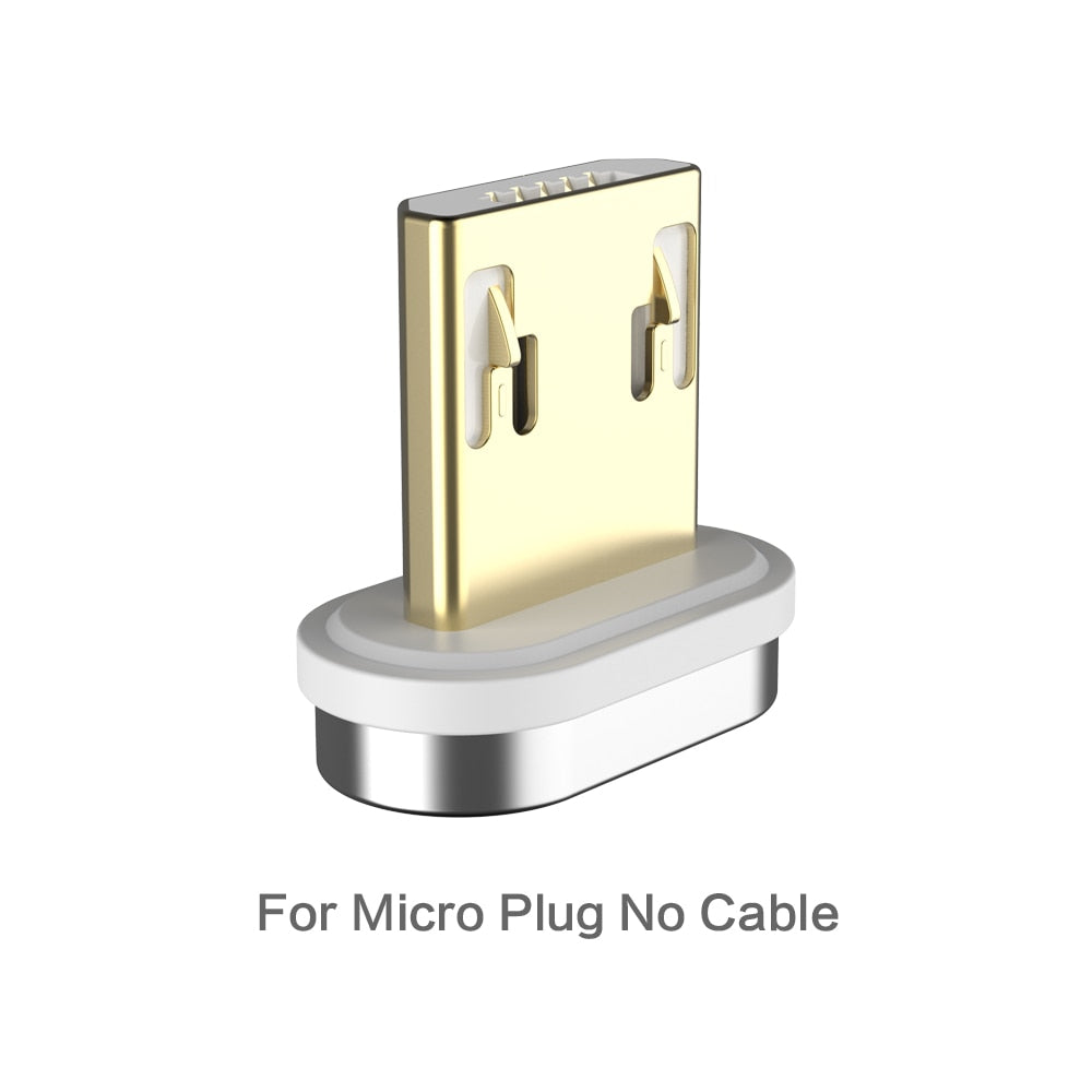 Câble magnétique Micro USB Type C pour iPhone 14 13 câble d'éclairage 3A fil de charge rapide type-c aimant chargeur câble de téléphone