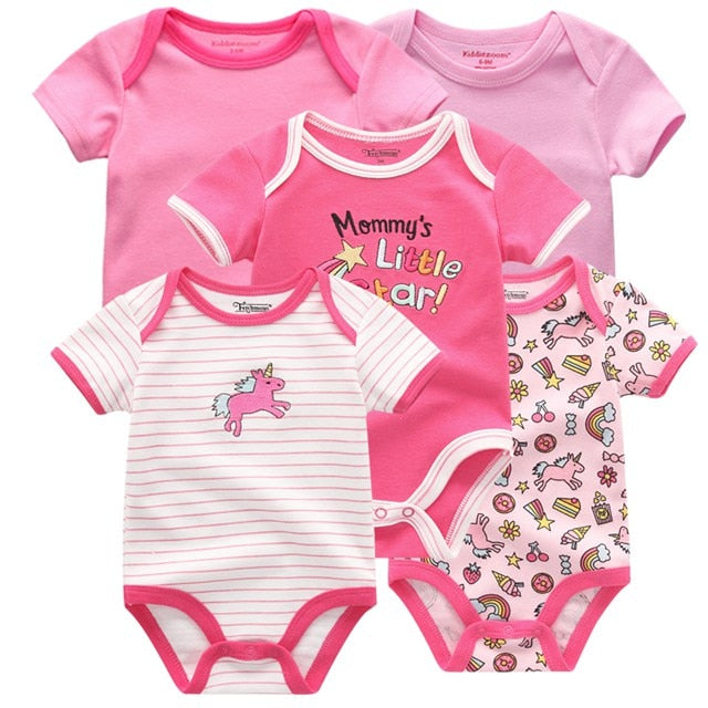 5 PCS/Lot bébé garçons vêtements licorne filles vêtements body bébé filles vêtements nouveau-né 100% coton Roupas de bebe