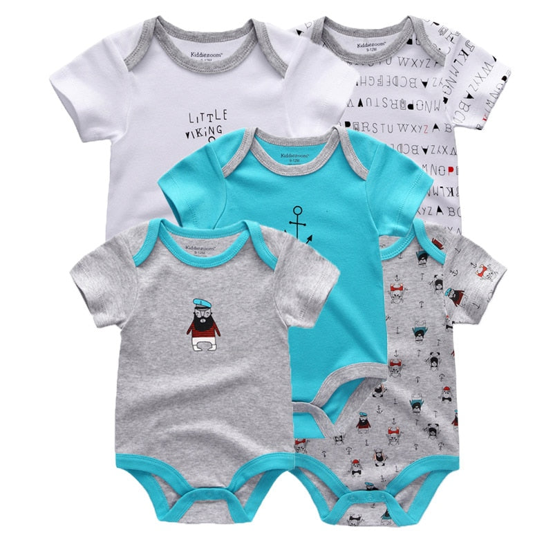 5 Teile/los Baby Jungen Kleidung Einhorn Mädchen Kleidung Bodys Baby Mädchen Kleidung Neugeborene 100% Baumwolle Roupas de bebe