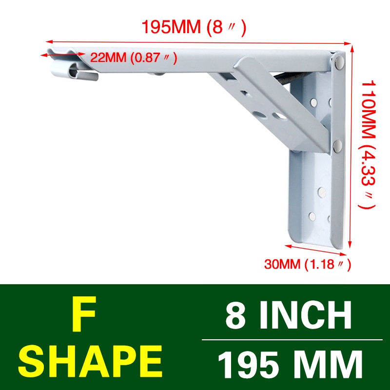 2PCS Triangle Folding Angle Bracket Heavy Support Adjustable Wall Mounted Bench Table Shelf Bracket Furniture Hardware